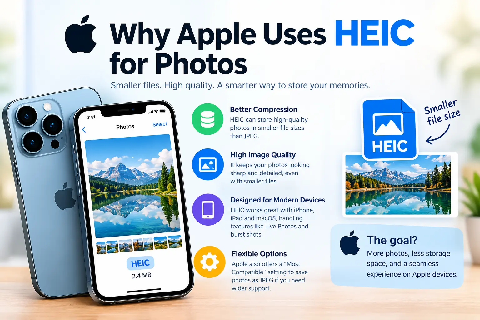 Why Apple Uses HEIC for Photos